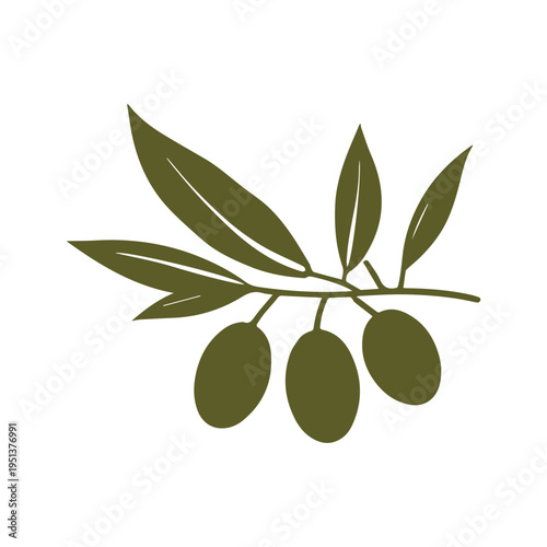 Olive wreath circular logo