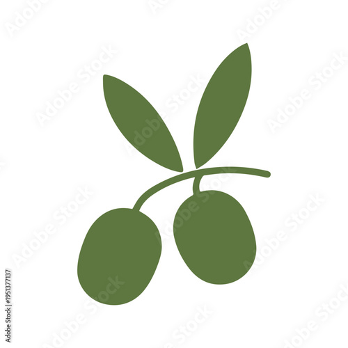 Olive leaf eco product logo