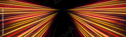 Bright multicolor speedway with glowing gradient and vibrant energy flow vector
