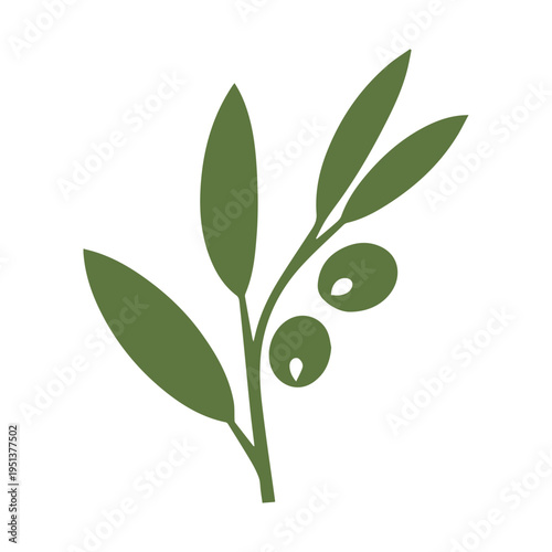 Olive wreath circular logo