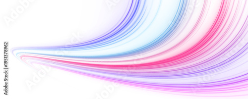 Neon blue motion lines with glowing streaks, smooth flow and energetic light motion png