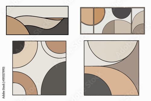 minimal abstract art frame