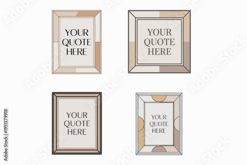 framed quote poster empty text