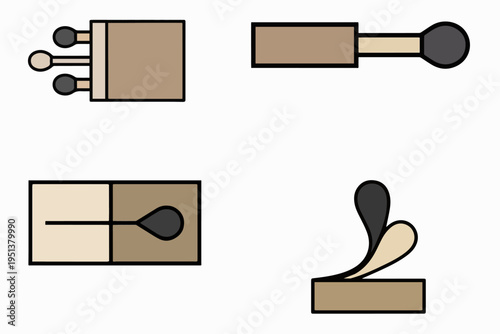minimal matchbox with single stick