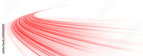 Red and orange neon racing track with glowing edges and fast motion streaks png