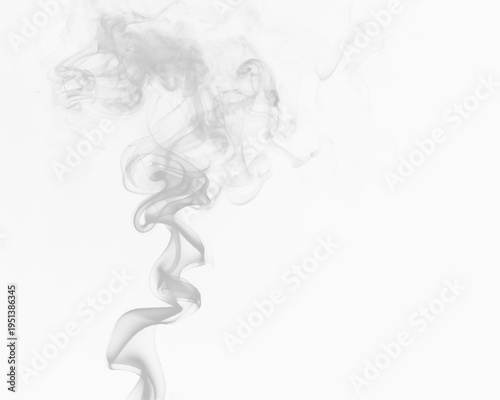 Soft vapor ribbons twist and turn forming elegant patterns on transparent background. The motion feels calm and natural. Perfect for creative projects. PNG