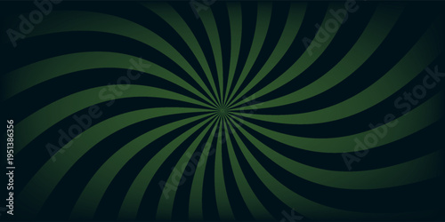 Retro horizontal background with bright rays in the center. Rotating spiral stripes. Sunburst or solar burst retro background. Vector illustration.