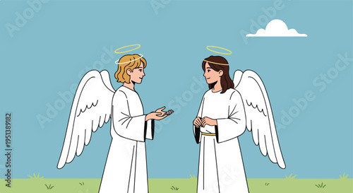 Flat vector illustration cartoon