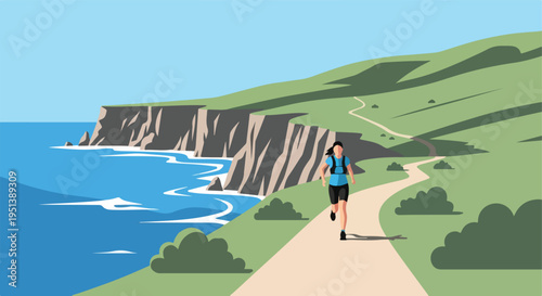 Flat vector illustration cartoon