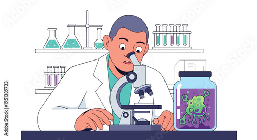 Flat vector illustration cartoon