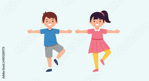 Flat vector illustration cartoon