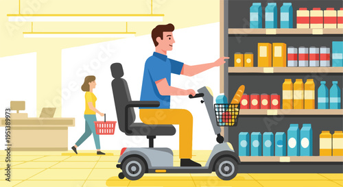 Flat vector illustration cartoon