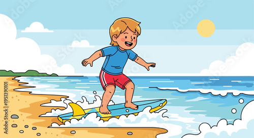 Flat vector illustration cartoon