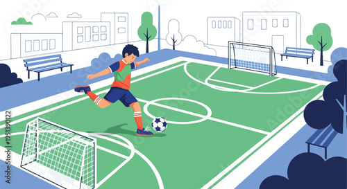 Flat vector illustration cartoon