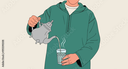 Flat vector illustration cartoon