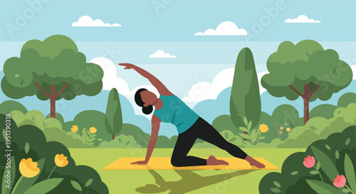 Flat vector illustration cartoon