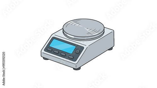 digital blood pressure monitor on white background