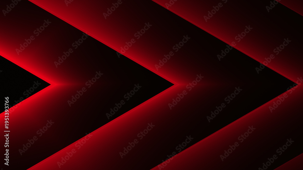 Obraz premium Dark futuristic banner with glowing red lines forming a dynamic abstract pattern, perfect for modern tech-themed designs and digital layouts.
