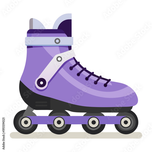 Roller skates isolated on white background.