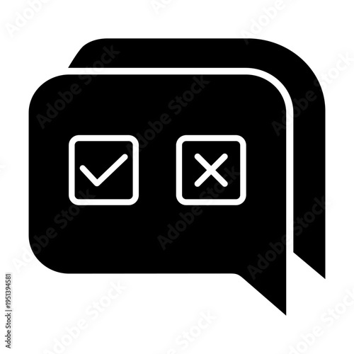 Survey icon vector. Poll Illustration sign. Questionnaire symbol. Feedback logo. 