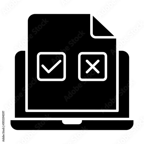 Survey icon vector. Poll Illustration sign. Questionnaire symbol. Feedback logo. 