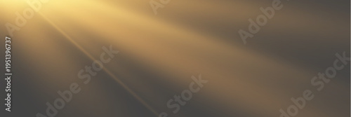 Golden Sunbeams Piercing Through Window Frame in Darkness