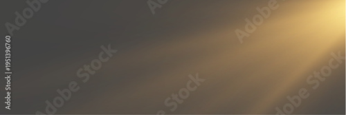 Volumetric golden light rays bursting through darkness