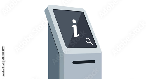 Information Kiosk Terminal Display Screen.
