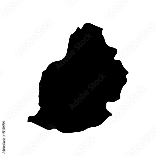 Map Of Mauritius icon, Globetrotter Map Line Vector Icons