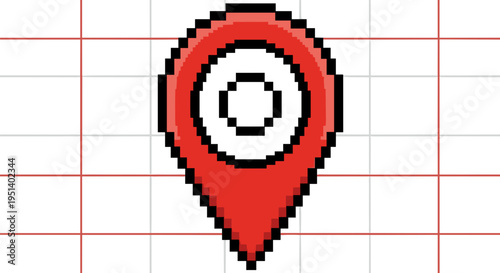 Red Location Map Pin Icon.