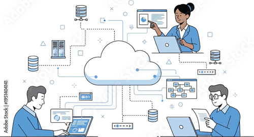 Cloud computing network vector