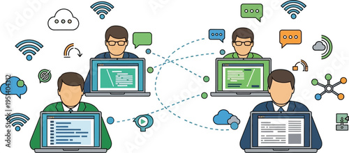 Remote team connection vector