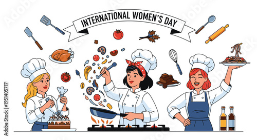International Womens Day Celebration with Female Chefs.