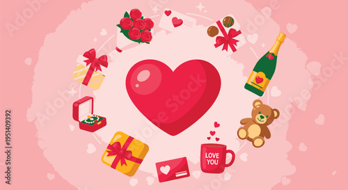 Valentines Day Gift Ideas with Heart.