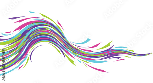 Vibrant Swirling Lines in Motion.