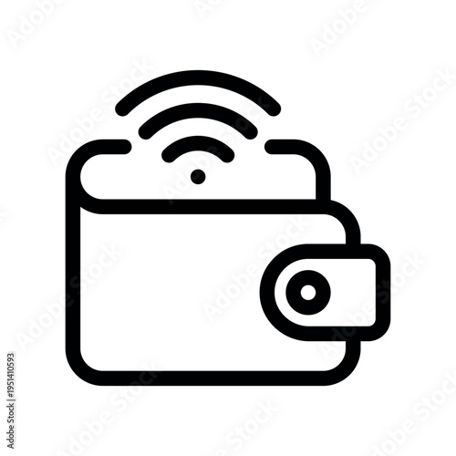 Contactless Digital Payment Icon for Secure Wallet Transactions