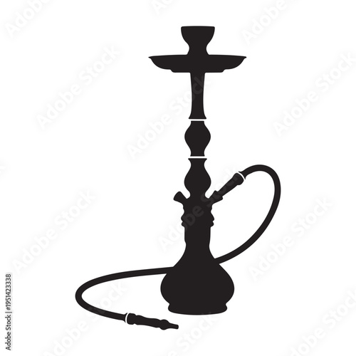 Hookah Silhouette Icon vector illustration