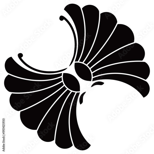 家紋です。板谷貝飛び蝶といいます。