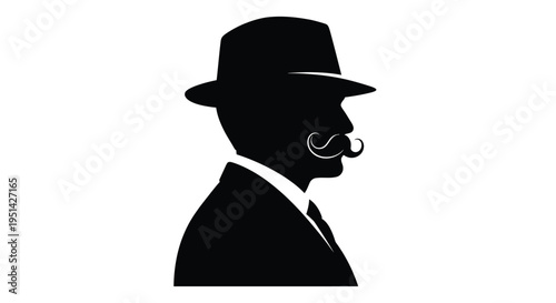 A chef s hat pot and spoon depicted in stark black silhouette