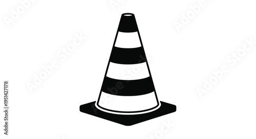 A black silhouette of a traditional chef s toque highly detailed silhouette