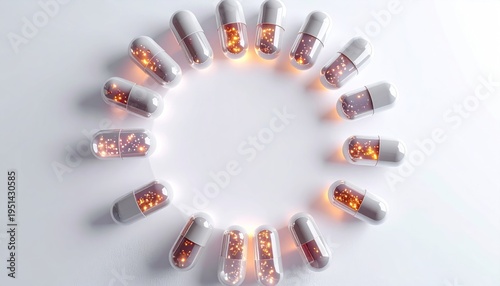 Medical capsules circle design