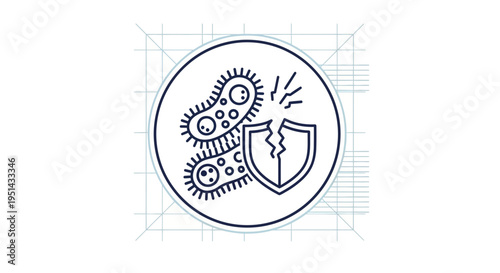 Antibody Protection Against Bacteria Attack: Immune Defense Shield Breaking Pathogens