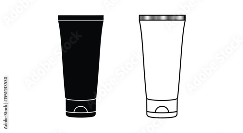 Two doors one black and one white presented as a stark silhouette