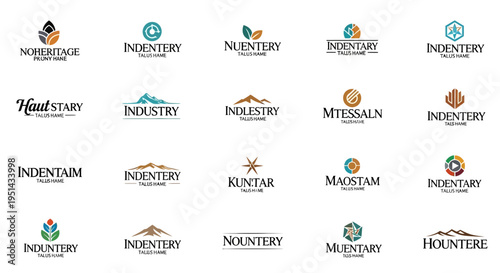 Collection of Modern Business Logo Designs and Brand Identity Templates