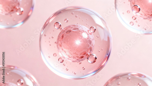 PDRN Exosome Micro Molecules for Skin Regeneration Biotechnology Medical Illustration