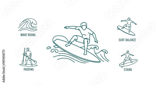 Man surfing on a wave board.