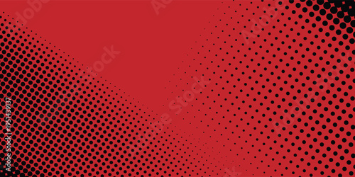 Foto Abstract Rough Red Grunge Texture Design Background Dots halftone black color pattern gradient grunge texture background