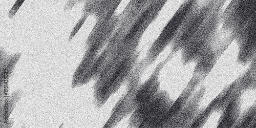 Abstract grayscale diagonal streaks with a grainy texture creating a dynamic and textured background effect for graphic design and digital art applications