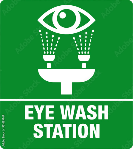 Eye Wash Station Sign 