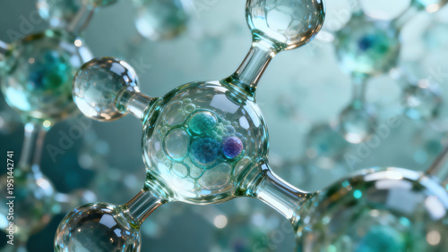 PDRN Exosome Micro Molecules for Skin Regeneration Biotechnology Medical Illustration